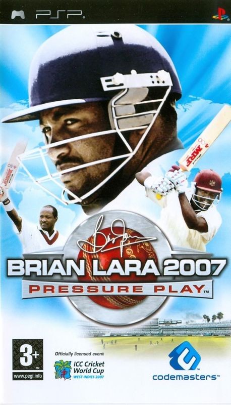 Portada oficial de Brian Lara 2007 Pressure Play  PSP