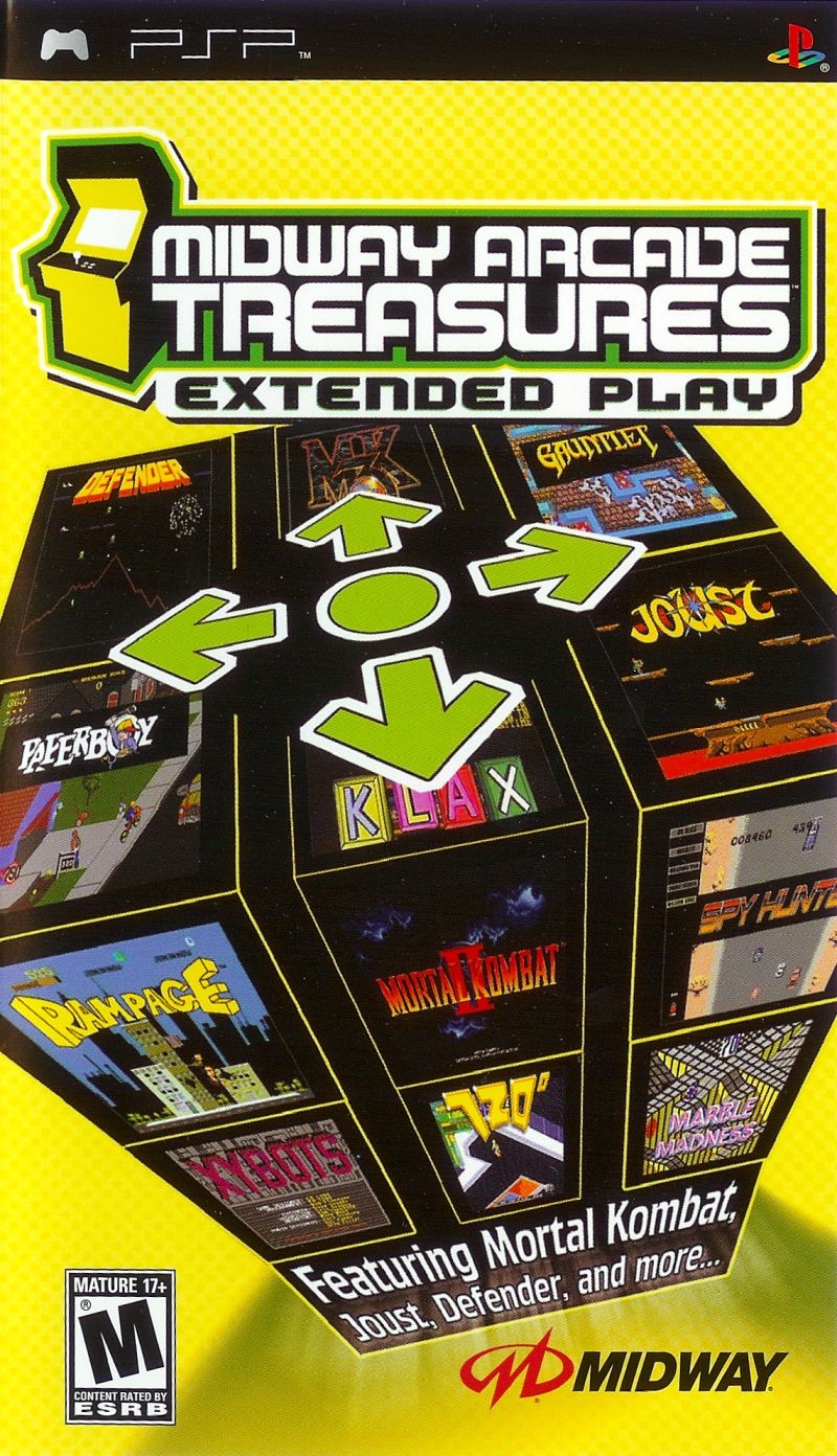 Portada oficial de Midway Arcade Treasures: Extended Play  PSP