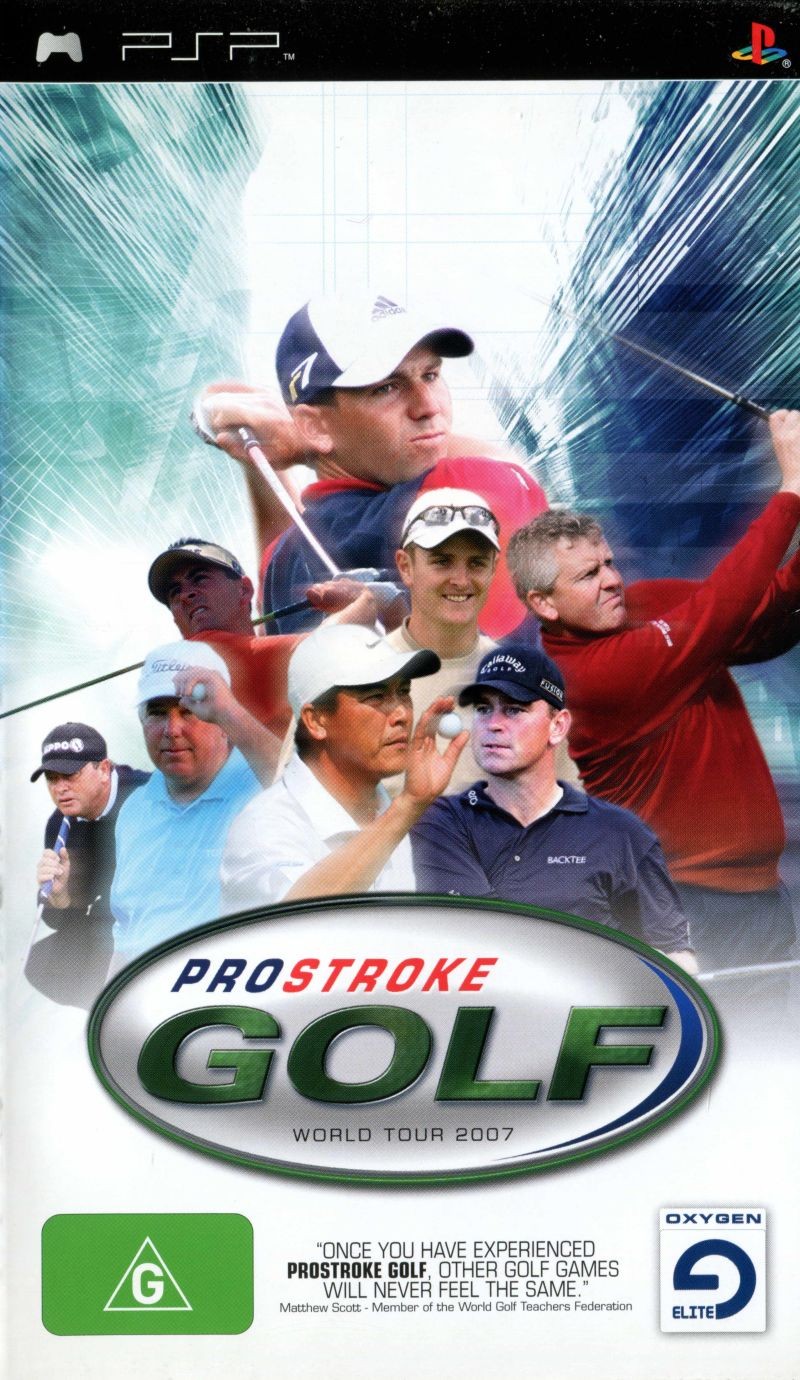 Portada oficial de ProStroke Golf: World Tour 2007  PSP