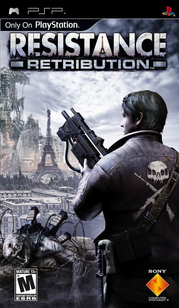 Portada oficial de Resistance Retribution  PSP