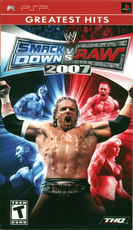 Portada oficial de WWE SmackDown vs. Raw 2007  PSP