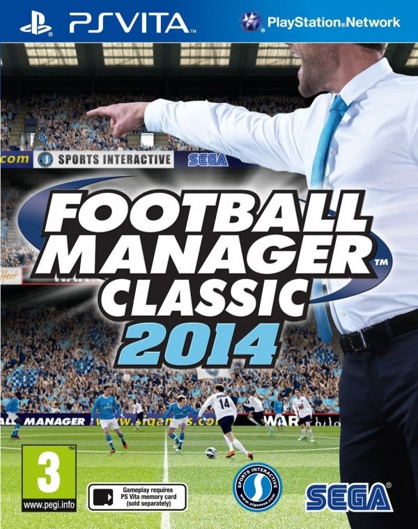 Portada oficial de Football Manager Classic 2014  PSVITA