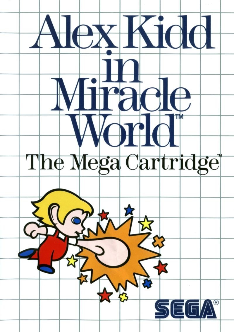 Portada oficial de Alex Kidd in Miracle World  SMS