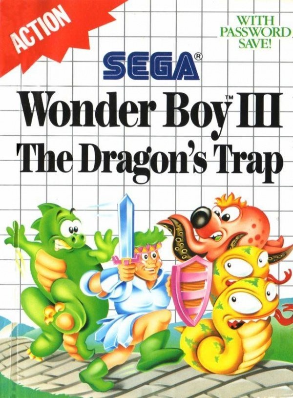 Portada oficial de Wonder Boy III: The Dragon's Trap  SMS