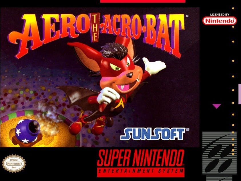 Portada oficial de Aero the Acrobat  SNES