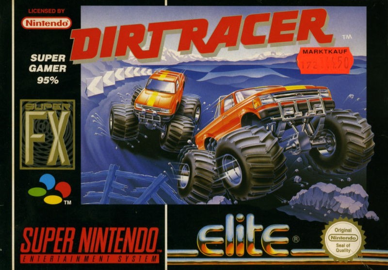 Portada oficial de Dirt Racer  SNES