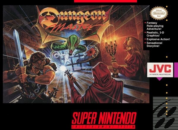 Portada oficial de Dungeon Master  SNES