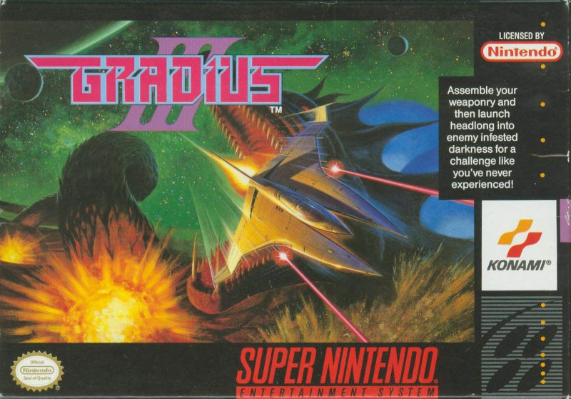 Portada oficial de Gradius III  SNES