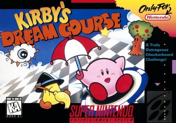 Portada oficial de Kirby's Dream Course  SNES