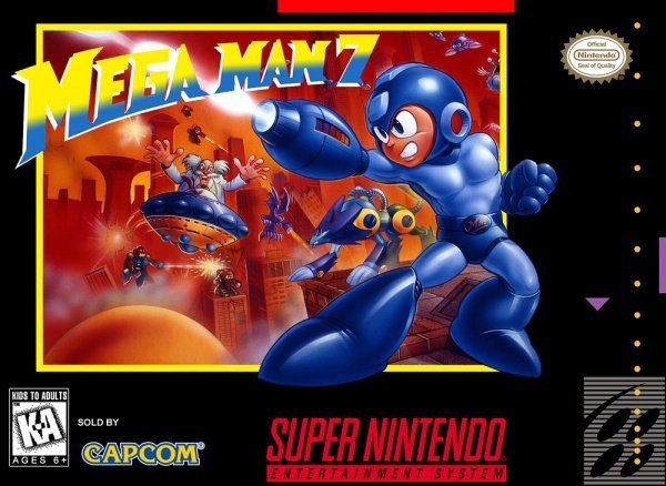 Portada oficial de Mega Man 7  SNES
