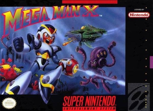 Portada oficial de Mega Man X  SNES