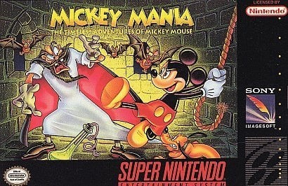 Portada oficial de Mickey Mania  SNES