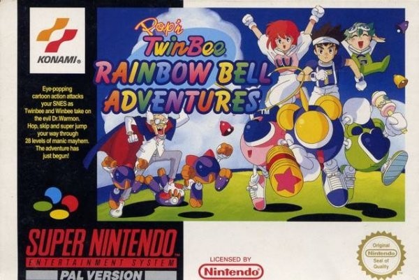 Portada oficial de Pop'n TwinBee: Rainbow Bell Adventures  SNES