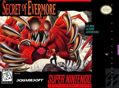 Portada oficial de Secret of Evermore  SNES