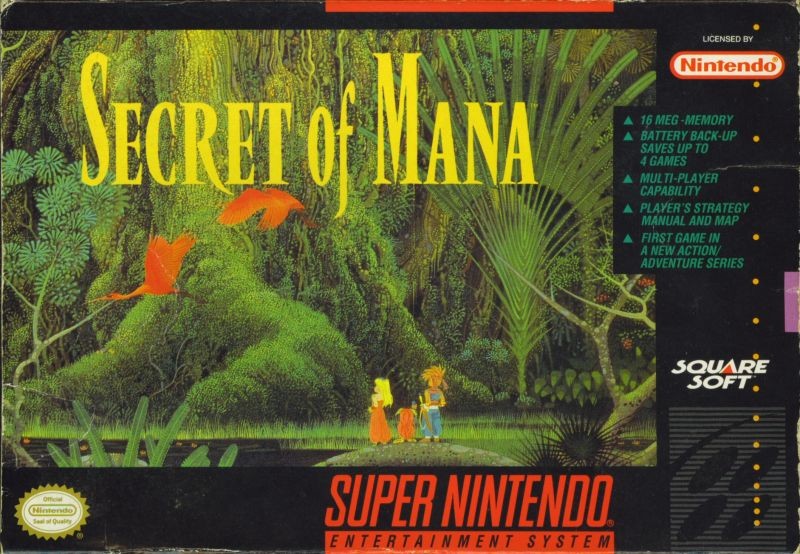 Carátula Secret of Mana  SNES