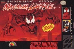 Portada oficial de Spider-Man and Venom: Maximum Carnage  SNES
