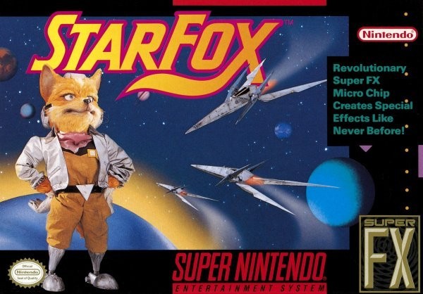 Portada oficial de Star Fox  SNES