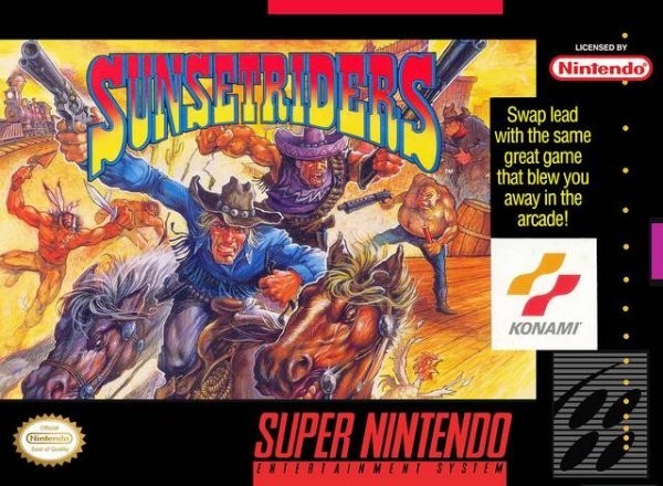 Portada oficial de Sunset Riders  SNES