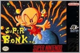 Portada oficial de Super Bonk  SNES