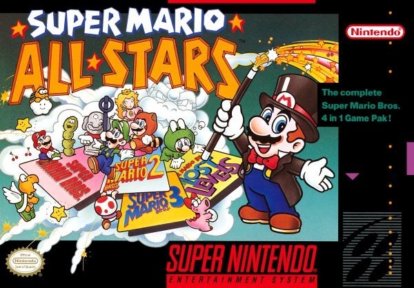 Portada oficial de Super Mario All-Stars  SNES