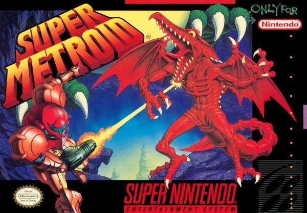 Portada oficial de Super Metroid  SNES