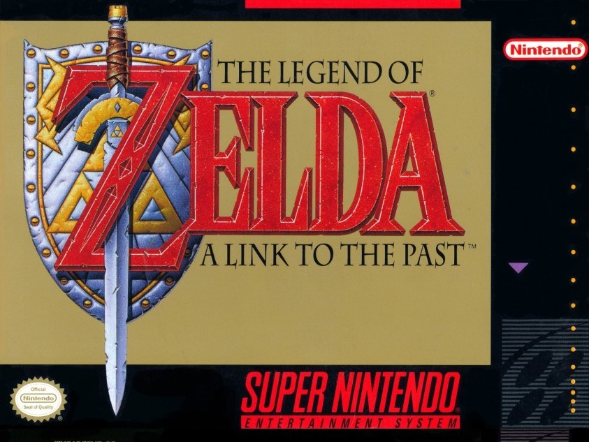 Portada oficial de The Legend of Zelda: A Link to the Past  SNES