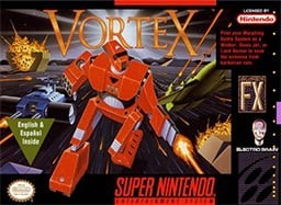 Portada oficial de Vortex  SNES