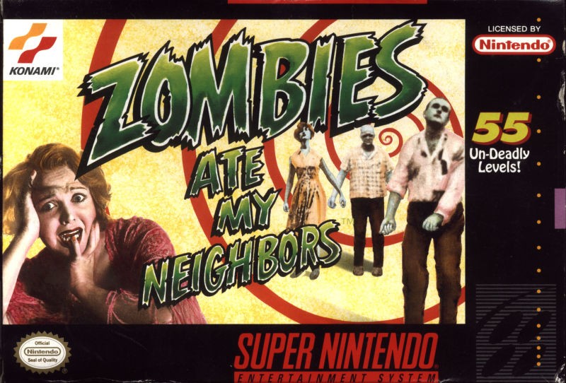 Portada oficial de Zombies Ate My Neighbors  SNES
