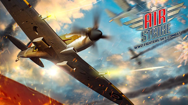 Portada oficial de Air Strike: WW2 Fighters Sky Combat  SWITCH