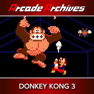 Portada oficial de Arcade Archives Donkey Kong 3  SWITCH
