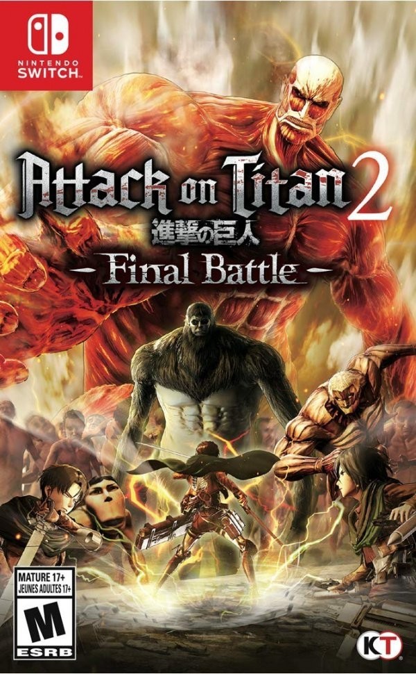 Portada oficial de Attack on Titan 2: Final Battle  SWITCH