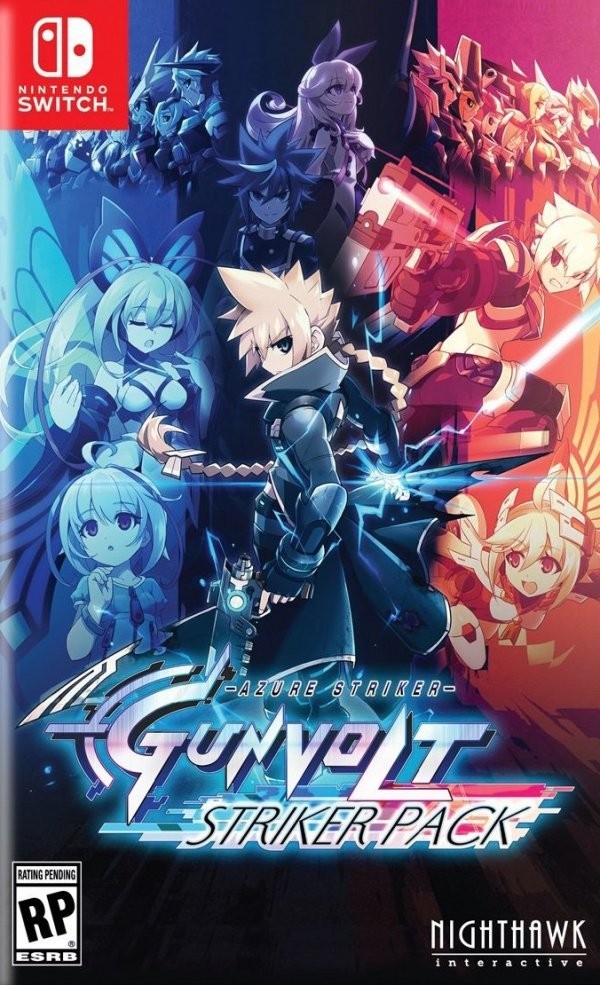 Portada oficial de Azure Striker Gunvolt: Striker Pack  SWITCH
