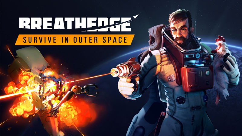 Portada oficial de Breathedge  SWITCH