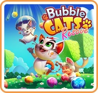 Portada oficial de Bubble Cats Rescue  SWITCH