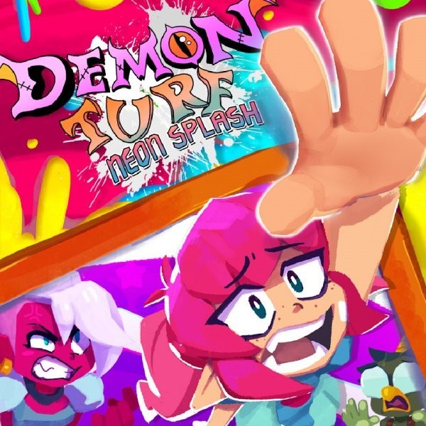 Portada oficial de Demon Turf: Neon Splash  SWITCH
