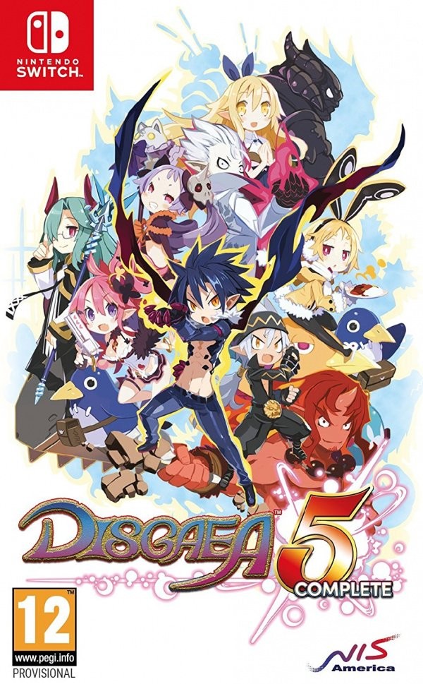 Portada oficial de Disgaea 5 Complete  SWITCH