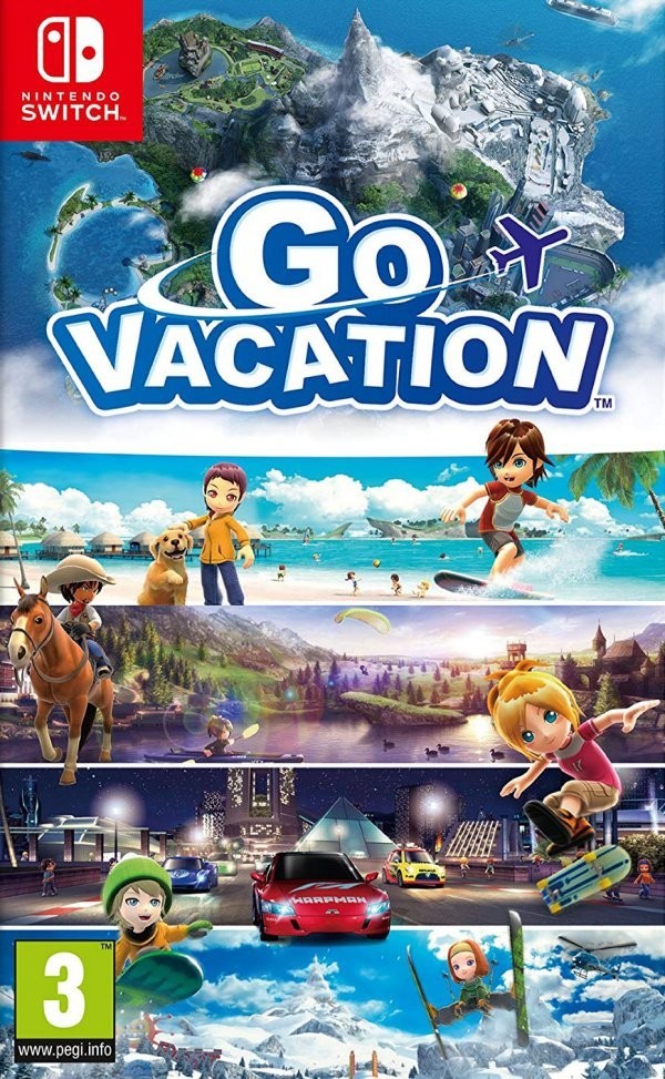 Portada oficial de Go Vacation  SWITCH