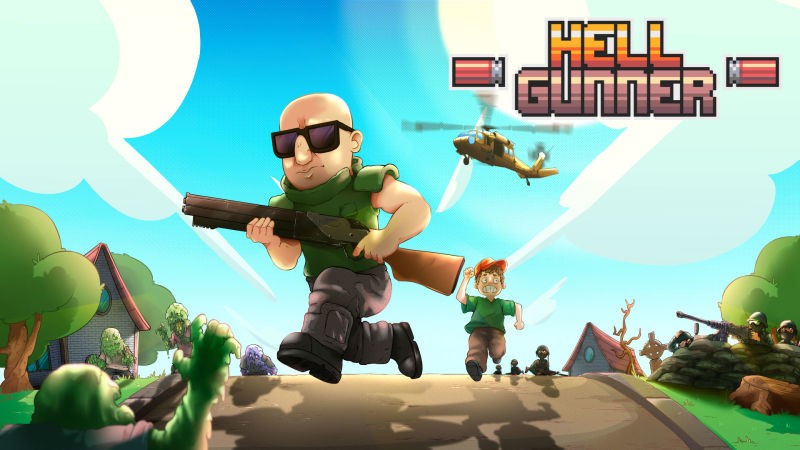 Portada oficial de HellGunner  SWITCH