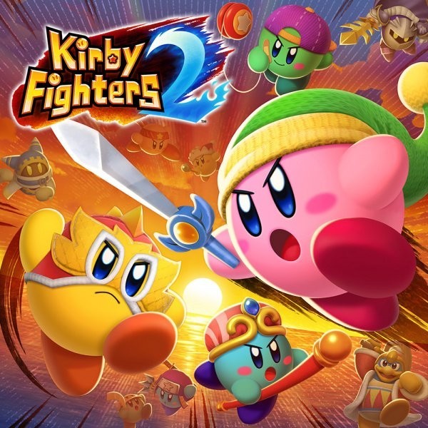 Portada oficial de Kirby Fighters 2  SWITCH