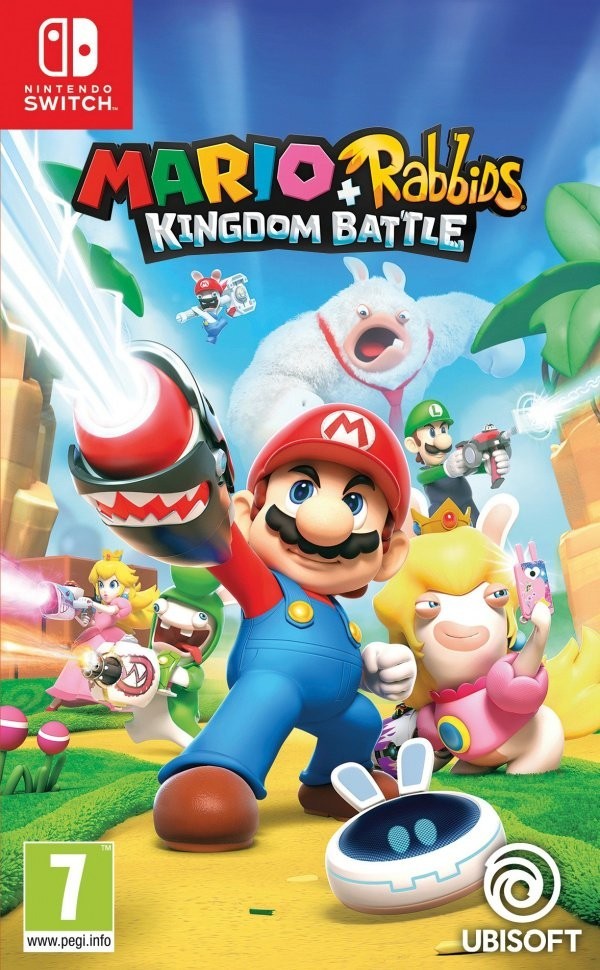 Portada oficial de Mario + Rabbids Kingdom Battle  SWITCH