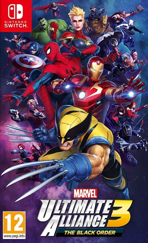 Portada oficial de Marvel Ultimate Alliance 3: The Black Order  SWITCH