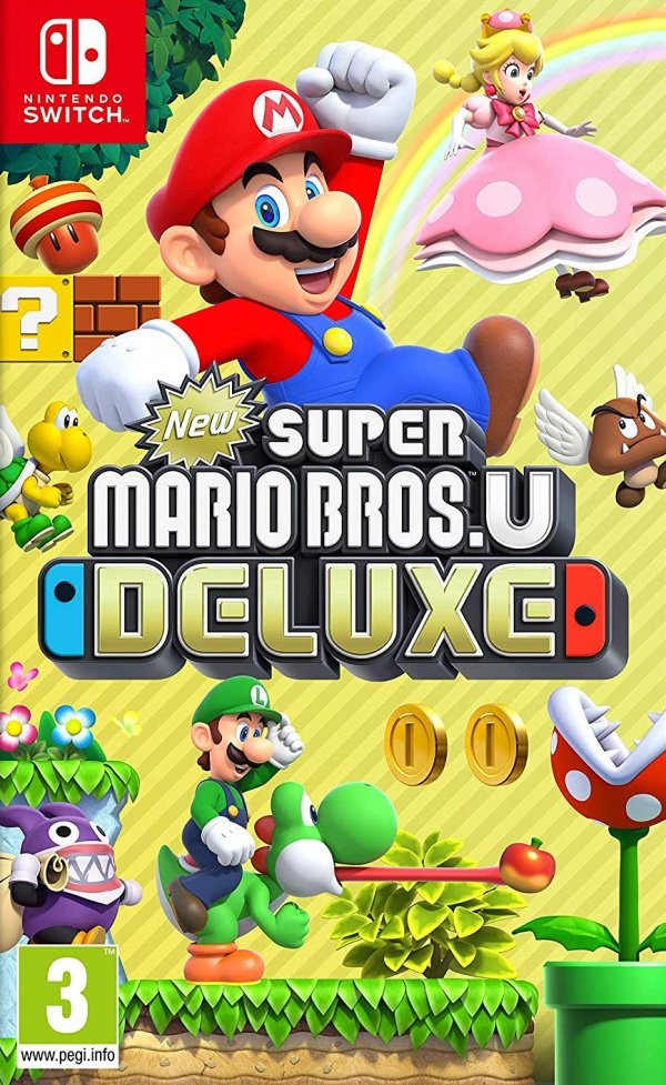 Portada oficial de New Super Mario Bros. U Deluxe  SWITCH
