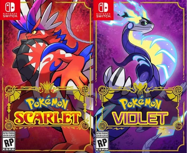 Portada oficial de Pokémon Scarlet and Violet  SWITCH