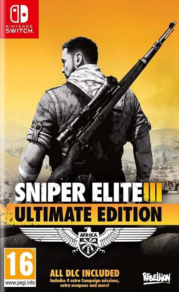 Portada oficial de Sniper Elite 3 Ultimate Edition  SWITCH