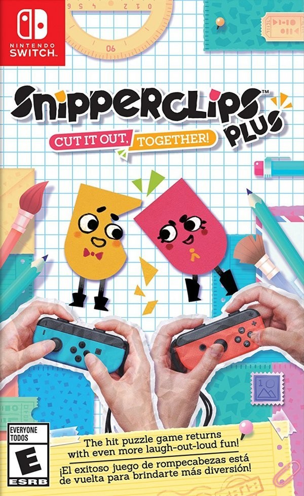 Portada oficial de Snipperclips Plus: Cut it out, together!  SWITCH