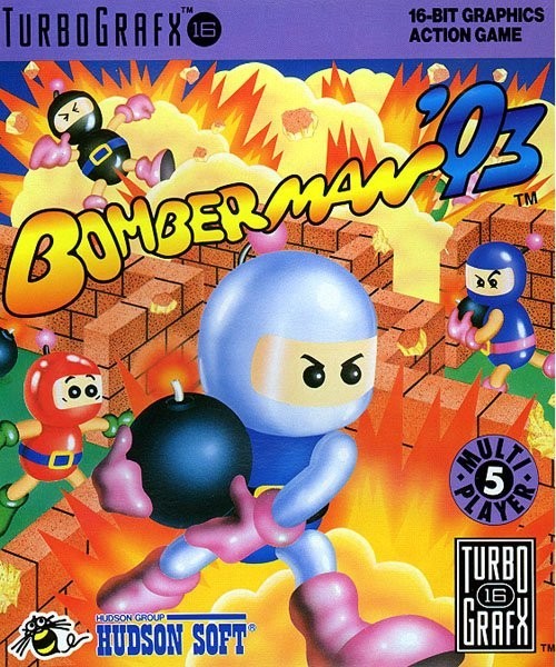 Portada oficial de Bomberman '93  TG-16