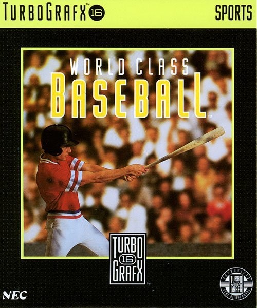 Portada oficial de World Class Baseball  TG-16