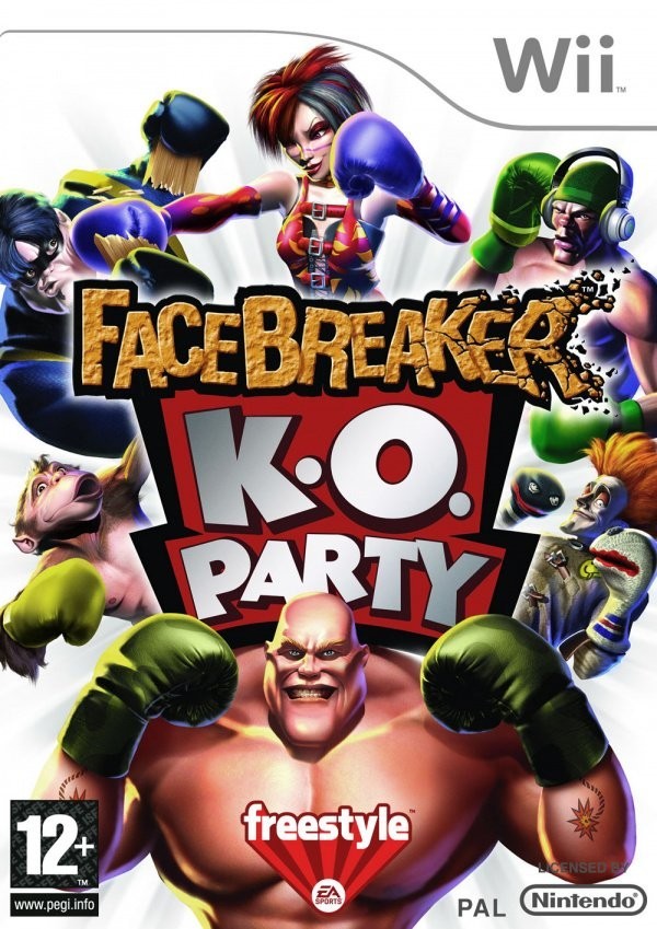 Portada oficial de FaceBreaker K.O. Party  WII