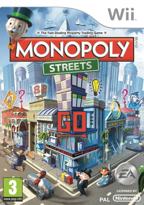 Portada oficial de Monopoly Streets  WII
