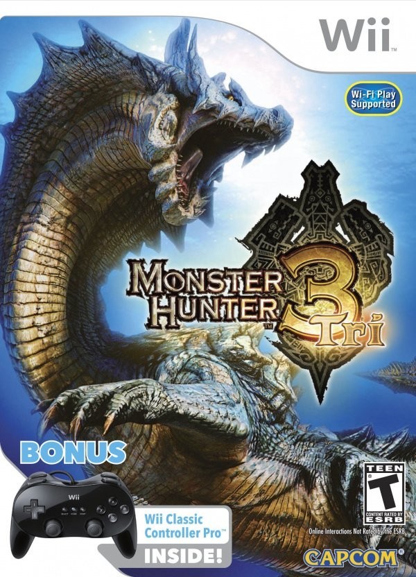 Portada oficial de Monster Hunter 3   WII